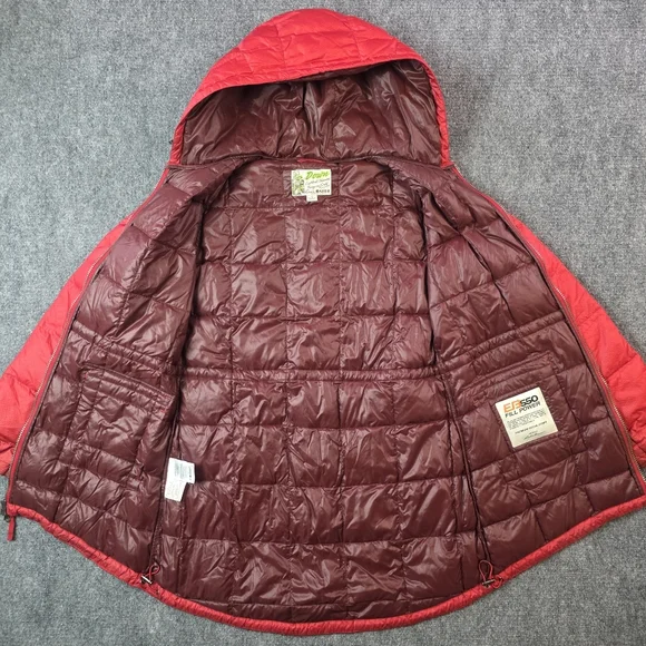 Eddie Bauer EB550 Red Puffer Gorecore jacket - Picture 3 of 16